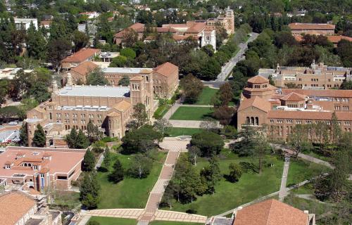 Aerial view of UCLA